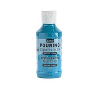 Pebeo Pouring Experiences 524618, Pittura Acrilica Premiscelata, 118 ml, Blu Turchese