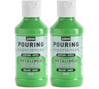 PEBEO Pouring Experiences 524620, Pittura Acrilica Premiscelata, 118 ml, Verde Chiaro