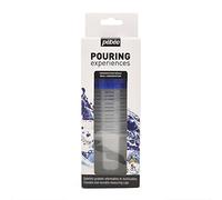Pebeo Set Pouring Experiences-5 Bicchieri Graduati 120 ml con Coperchio, Richiudibili e Riutilizzabili-Fluid Art, 5 pezzi, 5 unità