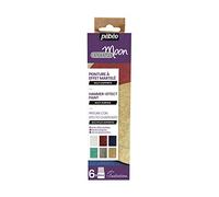 Coffret di iniziazione - PEBEO - Pittura Fantasy Moon - 6 barattoli da 20 ml - Effetto martellato - Multi-supporti