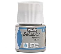 Pebeo Setacolor - Boccetta di Colore Opaco per Tessuti, 45 ml, Colore: Grigio