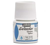Pebeo - Setacolor, Colore per Tessuti Opaco 45 ml, Colore: Bianco
