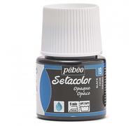Pebeo Setacolor - Colore per Tessuti Opaco, 45 ml, Colore Nero 45 ml