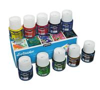 Pebeo Setacolor Light Vernice Tessile, Set 10 x 45ml Iron-Fix