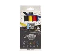 Pebeo Setacolor Pelle Pennarello Tessuto Pittura Colori Primari Set 5pc