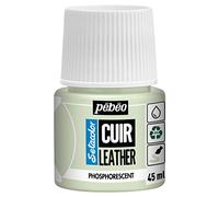 Pébéo - Setacolor Pelle - Vernice acrilica per pelle e similpelle - Personalizzazione di borse, scarpe, sneaker - Resistente a graffi, pieghe e abrasioni - Fosforescente - 45 ml
