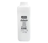 PEBEO Setacolor - Vernice opaca per tessuti, flacone da 1 litro, colore: bianco
