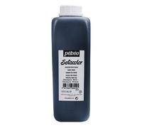 PEBEO Setacolor - Vernice opaca per tessuti, flacone da 1 litro, colore: nero