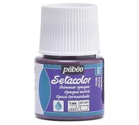 Pebeo Setacolor Vernice Tessile, opachi, 45 ml, Scintillante, millilitri, Scintillante, Prugna Prugna