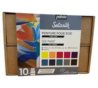 Pebeo Setasilk Collezione Tessuto Pittura 10 X 45ml Seta Regalo Set 758485