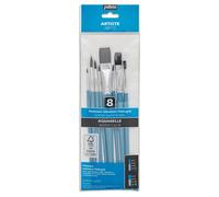 Pebeo Sintetico Scoiattolo Morbido Acquerello Pennello Set 8pc 952205
