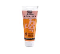 PEBEO Studio Acrylics Fine, 831-032, Vernice acrilica, Imitazione dell'arancia di cadmio, 100 ml