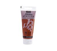 PEBEO Studio Acrylics Fine, 831-034, Vernice acrilica, Ocra rossa, 100 ml