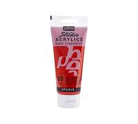 PEBEO Studio Acrylics Fine, 831-053, Vernice acrilica, Imitazione rosso cadmio scuro, 100 ml
