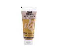 PEBEO Studio Acrylics Fine, 832-350, Vernice acrilica, Oro ricco, 100 ml (Confezione da 1)