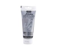PEBEO Studio Acrylics Fine, 832-351, Vernice acrilica, Argento, 100 ml (Confezione da 1)