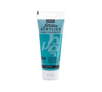 PEBEO Studio Acrylics Fine, 832-358, Vernice acrilica, Verde-blu iridescente, 100 ml