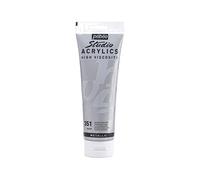 Pébéo - Studio Acrylics Fine Acrylic - Vernice acrilica Argento - Argento, 250 ml