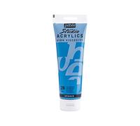 Pébéo - Studio Acrylics Fine Acrylic - Vernice acrilica Blu - Blu ceruleo, 250 ml