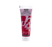Pébéo - Studio Acrylics Fine Acrylic - Vernice acrilica Rosso - Carmine NAFTA, 250 ml