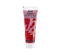 Pébéo - Studio Acrylics Fine Acrylic - Vernice acrilica Rosso - Quinacridone Scarlatto, 250 ml