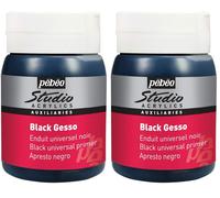 Pébéo Studio Acrylics Gesso 500 ml Nero Sottofondo Colori acrilici per preparare