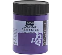 Pébéo Fine Studio Acrilici, Viola Cobalto Scuro Imitazione, 500 ml (Confezione da 1), 500 unità