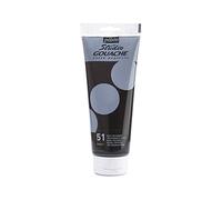 Pébéo - Studio Gouache 220 ml - Pittura Gouache Professionale, Colore a Guazzo, Tempere per Gouache Paint dai Colori Opachi e Pigmentati - Nero Tricromatico - 220 ml