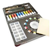 Pebeo Studio Pittura Colori ad Acqua Set IN Metallo Teglia Custodia -