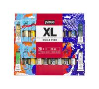 Pébéo Set di pittura a olio Studio XL Fine – 20 x 20 ml con pennello