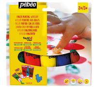 Pebeo Tactilcolor Dita Dipinto Officina Bambini Craft Set Pittura 5 X 80ml