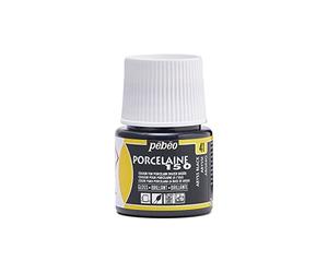 Pebeo - Vernice Cinese per Porcellana 150, flacone da 45 ml, Colore Nero, Confezione da 5 Pezzi