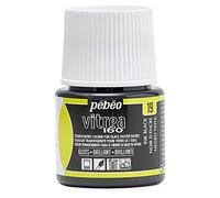 PEBEO - Vernice Trasparente per Vetro Vitrea 160°C - Nero Lucido - 45 ML