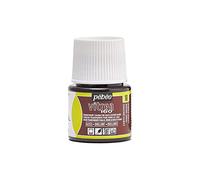 PEBEO - Vetro Smalto Trasparente Vitrea 160°C - Marrone Terra - 45 ML