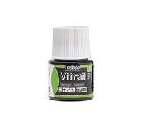 PEBEO Vitrail 050-015 Bottiglia di Vernice per Vetro Effetto Vetro colorato, Nero, 45 ml