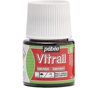 PEBEO Vitrail - Vernice Effetto Vetro colorato, flacone da 45 ml, Arancione, Arancione