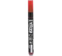 PEBEO Vitrea 160 - Pennarello per Pittura su Vetro, Effetto Lucido, Colore: Rosso peperone