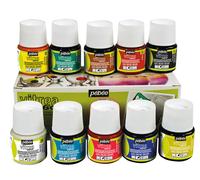 Pebeo Vitrea 160 Permanente Vetro Pittura Colori Assortiti 10 X 45ml Scatola Set