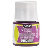 PEBEO - Vernice Trasparente per Vetro Vitrea 160°C - Rosa Bengala - 45 ML