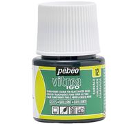 PEBEO - Vernice Trasparente per Vetro Vitrea 160°C - Verde Smeraldo - 45 ML