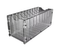 PEBFHSQW 6/10/20 scomparti trasparenti per la gestione e lo stoccaggio dei telefoni cellulari. Scatola portaoggetti da scrivania. Sala riunioni, aula scolastica.(10 bits)