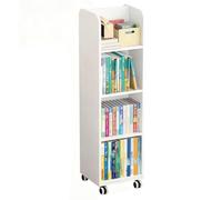 PEBFHSQW Libreria A Doppia Faccia Da Terra - Scaffale Mobile Per Libri E Oggetti Decorativi Per Casa E Ufficio, Organizer Multistrato Per Libri Illustrati(45 * 32 * 126cm)