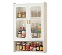 PEBFHSQW pensile Mensola Da Parete Per Spezie Da Cucina, Mobiletto Multiuso Per Bagno, Scaffale Salvaspazio Da Posizionare Sopra Il WC O In Soggiorno.(60 * 40 * 16cm)