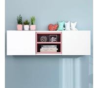 PEBFHSQW pensile Mensole A Parete, Libreria Sospesa E Mobiletto Portaoggetti Per Soggiorno E Camera Da Letto, Ingresso, Moderno Mobiletto Da Parete Con Sfondo TV, Salvaspazio(D,90 * 25 * 35cm)