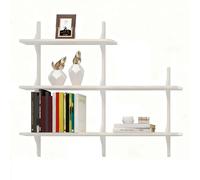 PEBFHSQW pensile Mensole Sospese Salvaspazio, Libreria A Parete Con Organizer Multiplo, Scaffale Portaoggetti A Parete Per Esporre Libri In Soggiorno, Camera Da Letto, Ufficio(bianca,120cm)