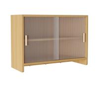 PEBFHSQW pensile Mobile Contenitore A Parete Con Ganci - Credenza Multiuso Per Soggiorno, Camera Da Letto, Ingresso E Piccola Cucina, Con Ante E Ripiani Sospesi(Wood,78 * 30 * 58cm)