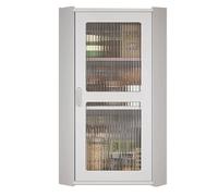 PEBFHSQW pensile Mobiletto Angolare Da Parete Per Cucina, Portaspezie, Griglia Portaoggetti Multi-unità, Mobile Dispensa A Parete Sopra Il WC, Bagno(bianca,30x30x70cm)