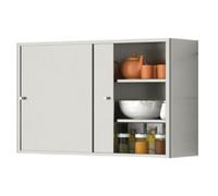 PEBFHSQW pensile Mobiletto Da Cucina A Parete In Acciaio Inox Con Ante Scorrevoli - Organizer, Mobiletto Portaoggetti Per Il Bagno Per Spezie, Stoviglie E Utensili. Facile Da Pulire(70 * 50 * 25cm)
