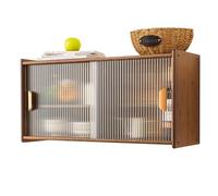 PEBFHSQW pensile Mobiletto Multifunzionale A Parete - Organizer Portaoggetti Per Spezie Da Cucina, Ingresso Soggiorno, Scrivania Studio Porta Tazze, Posate, Libri E Altri Oggetti Essenziali(Brown)