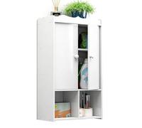PEBFHSQW pensile Mobiletto Pensile Da Parete - Piccolo Organizer Multiuso Con Ripiani A Più Livelli Per Bagno, Toilette, Balcone E Soggiorno, Scaffale Salvaspazio.(76 * 45 * 22cm)
